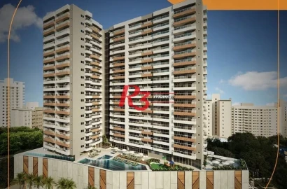 Apartamento com 3 dormitórios à venda, 89 m² por R$ 1.116.000,00 - Encruzilhada - Santos/SP