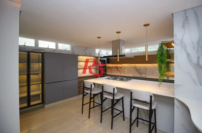 Apartamento com 3 dormitórios à venda, 270 m² por R$ 2.950.000,00 - Gonzaga - Santos/SP