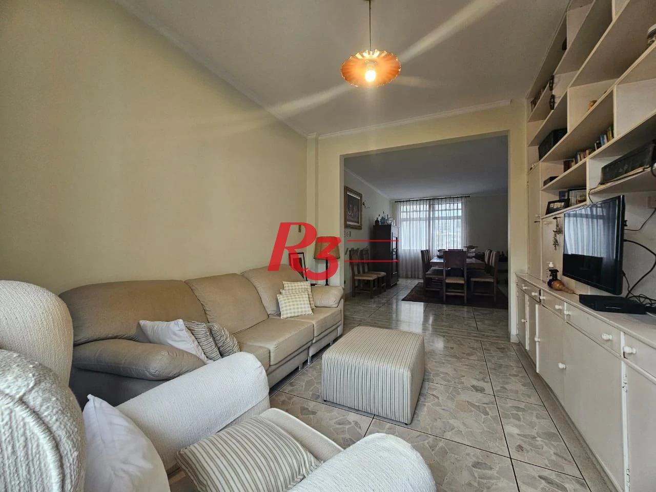 Apartamento á venda 3 quartos 190M² Mobiliado 1Vg na Praia do Gonzaga.