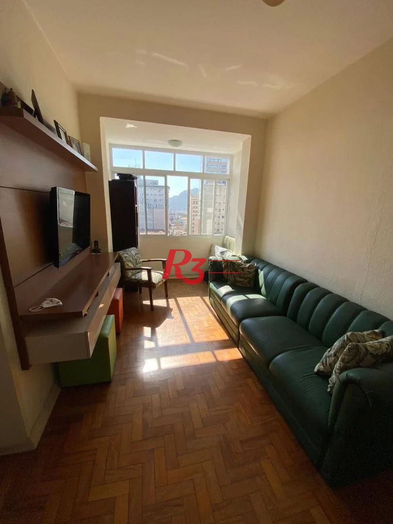 Apartamento á venda 1 dormitório Prédio Frente Mar 64m²  Praia do Gonzaguinha.