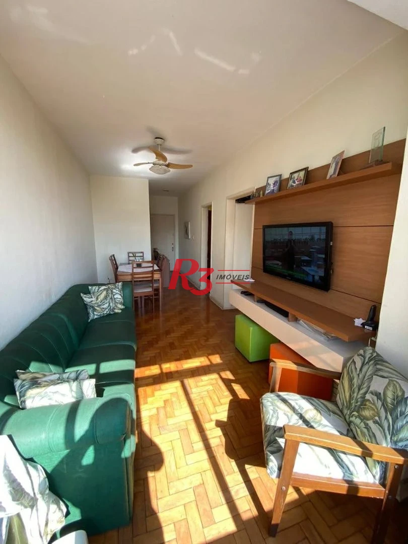 Apartamento á venda 1 dormitório Prédio Frente Mar 64m²  Praia do Gonzaguinha.