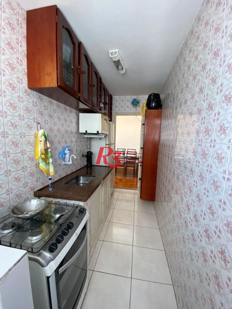 Apartamento á venda 1 dormitório Prédio Frente Mar 64m²  Praia do Gonzaguinha.