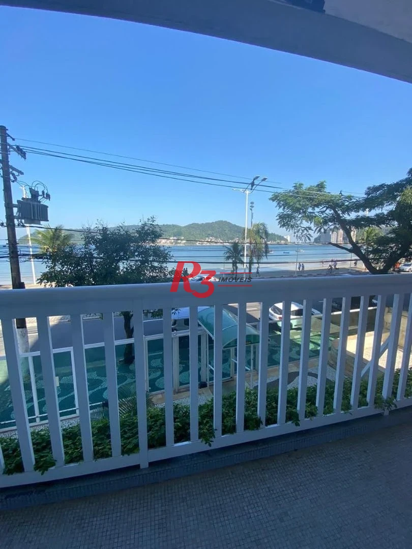 Apartamento á venda 1 dormitório Prédio Frente Mar 64m²  Praia do Gonzaguinha.