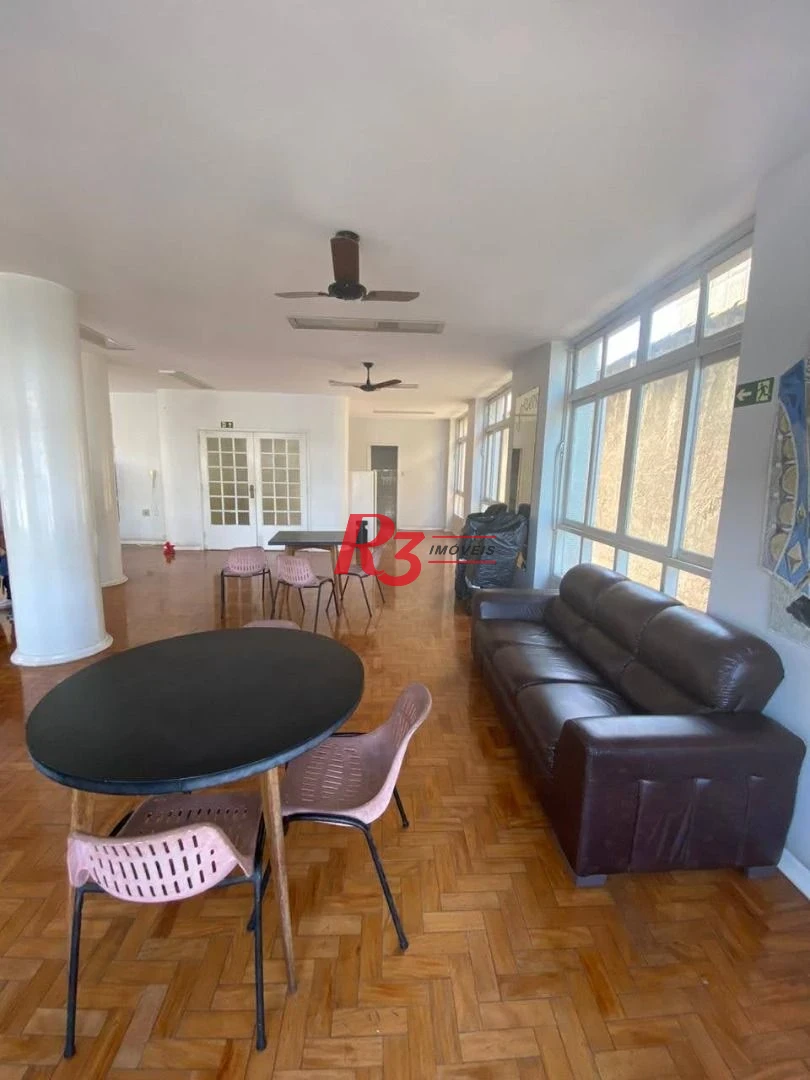 Apartamento á venda 1 dormitório Prédio Frente Mar 64m²  Praia do Gonzaguinha.