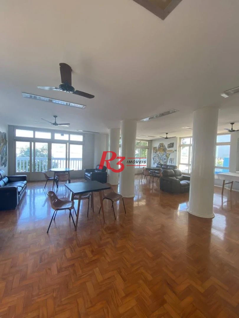 Apartamento á venda 1 dormitório Prédio Frente Mar 64m²  Praia do Gonzaguinha.