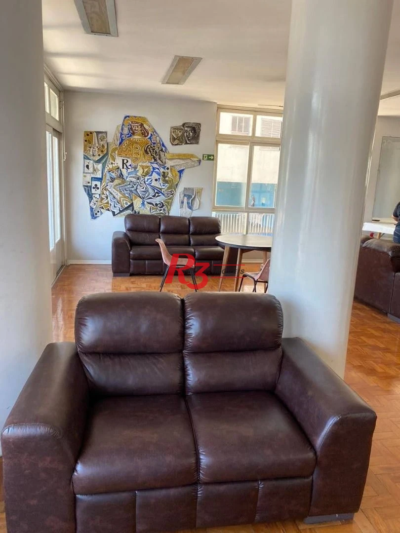 Apartamento á venda 1 dormitório Prédio Frente Mar 64m²  Praia do Gonzaguinha.