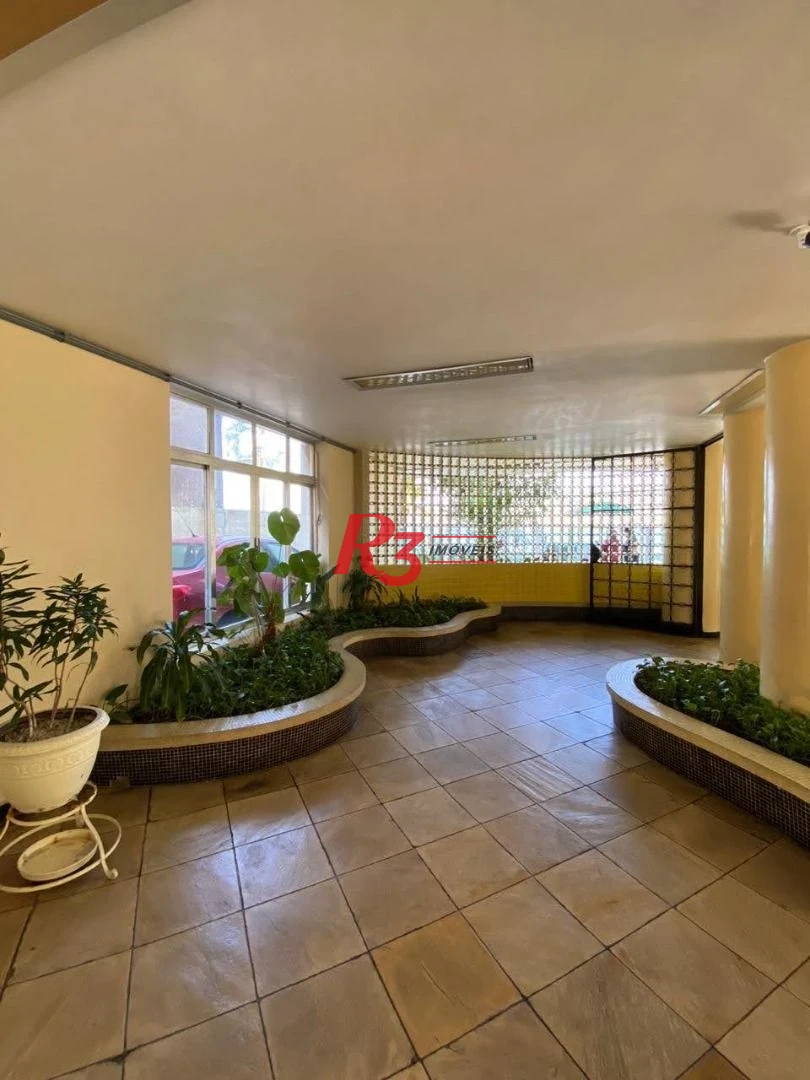 Apartamento á venda 1 dormitório Prédio Frente Mar 64m²  Praia do Gonzaguinha.