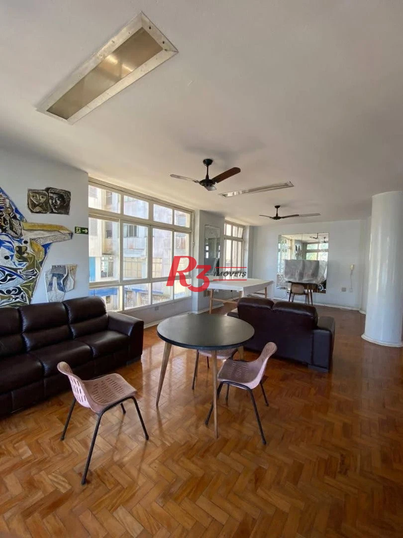 Apartamento á venda 1 dormitório Prédio Frente Mar 64m²  Praia do Gonzaguinha.