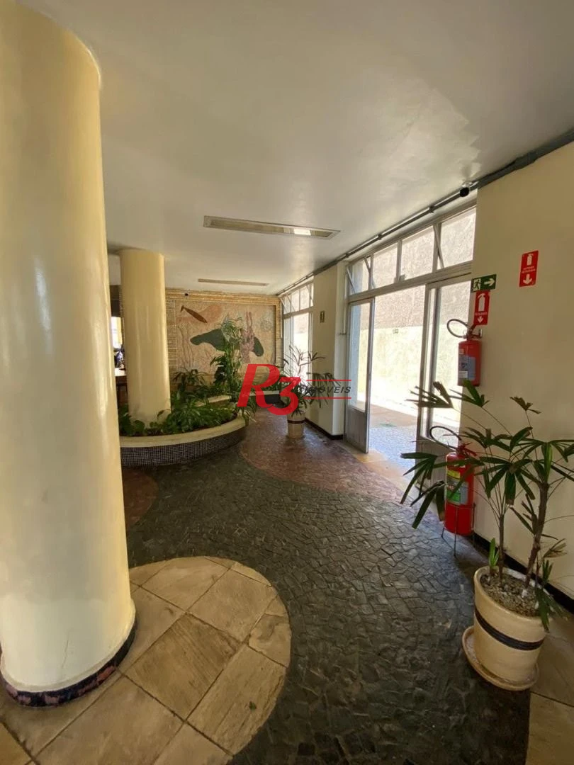 Apartamento á venda 1 dormitório Prédio Frente Mar 64m²  Praia do Gonzaguinha.