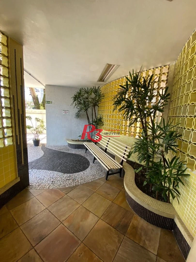 Apartamento á venda 1 dormitório Prédio Frente Mar 64m²  Praia do Gonzaguinha.