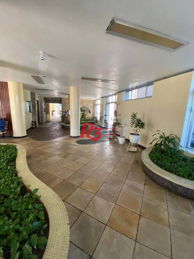 Apartamento á venda 1 dormitório Prédio Frente Mar 64m²  Praia do Gonzaguinha.