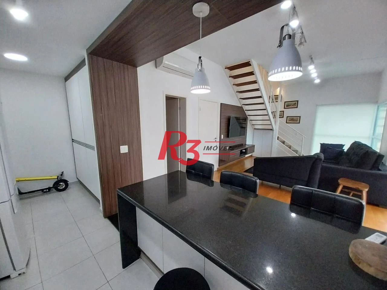 Apartamento Duplex com 2 suítes à venda, 121 m² por R$ 1.490.000 - Gonzaga - Santos/SP