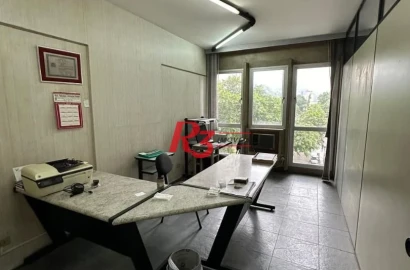 Sala, 110 m² - venda por R$ 250.000,00 ou aluguel por R$ 2.500,00/mês - Centro - Santos/SP