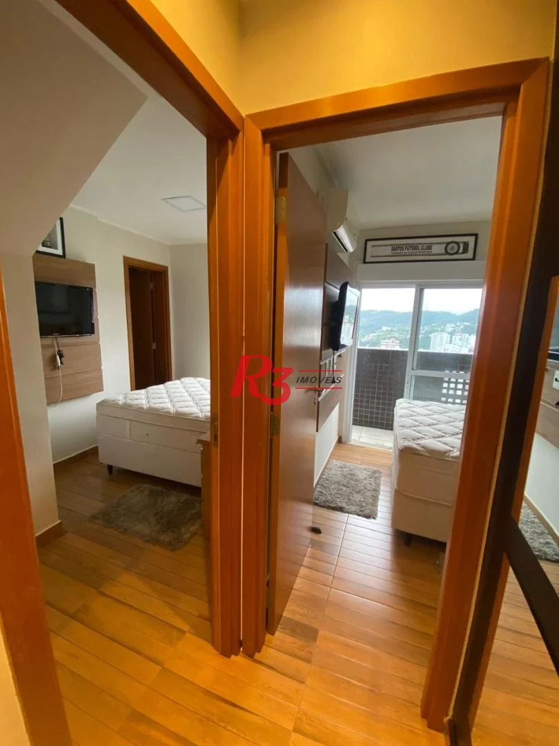 Apartamento Duplex com 3 dormitórios à venda, 125 m² por R$ 2.100.000,00 - Pompéia - Santos/SP