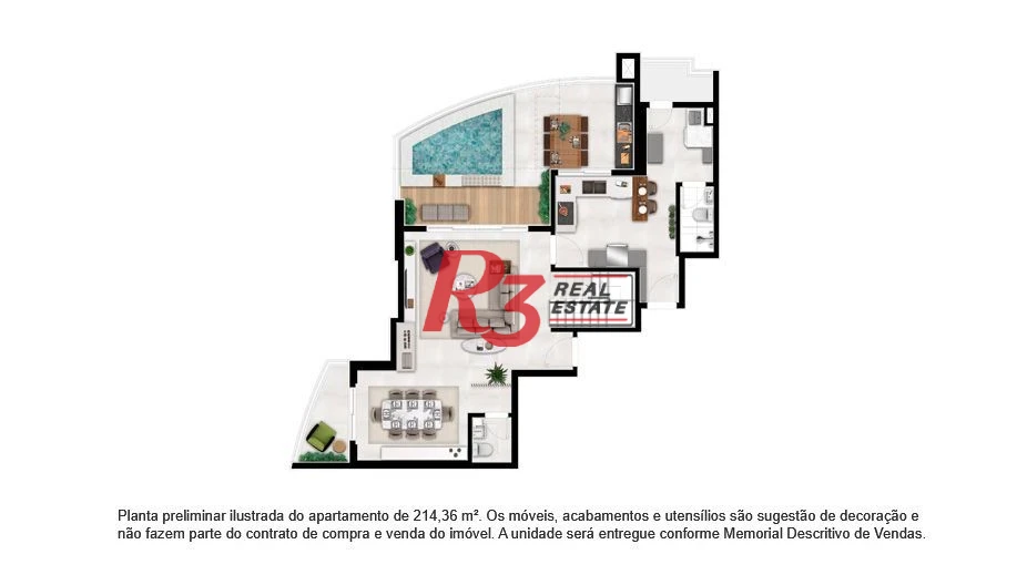 Cobertura à venda, 214 m² por R$ 4.990.000,00 - Ponta da Praia - Santos/SP