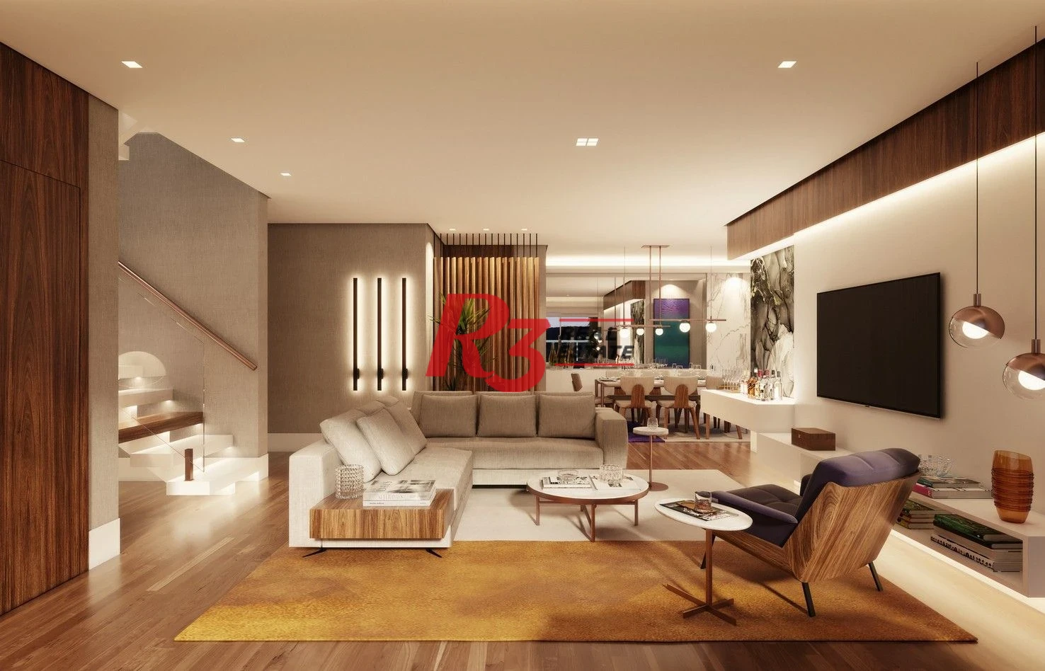 Cobertura à venda, 214 m² por R$ 4.990.000,00 - Ponta da Praia - Santos/SP