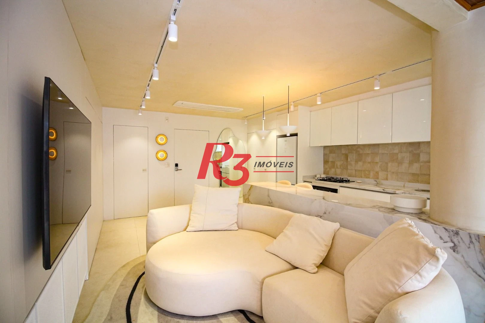 Apartamento com 2 dormitórios  à venda, 83 m² por R$ 1.590.000 - Boqueirão - Santos/SP
