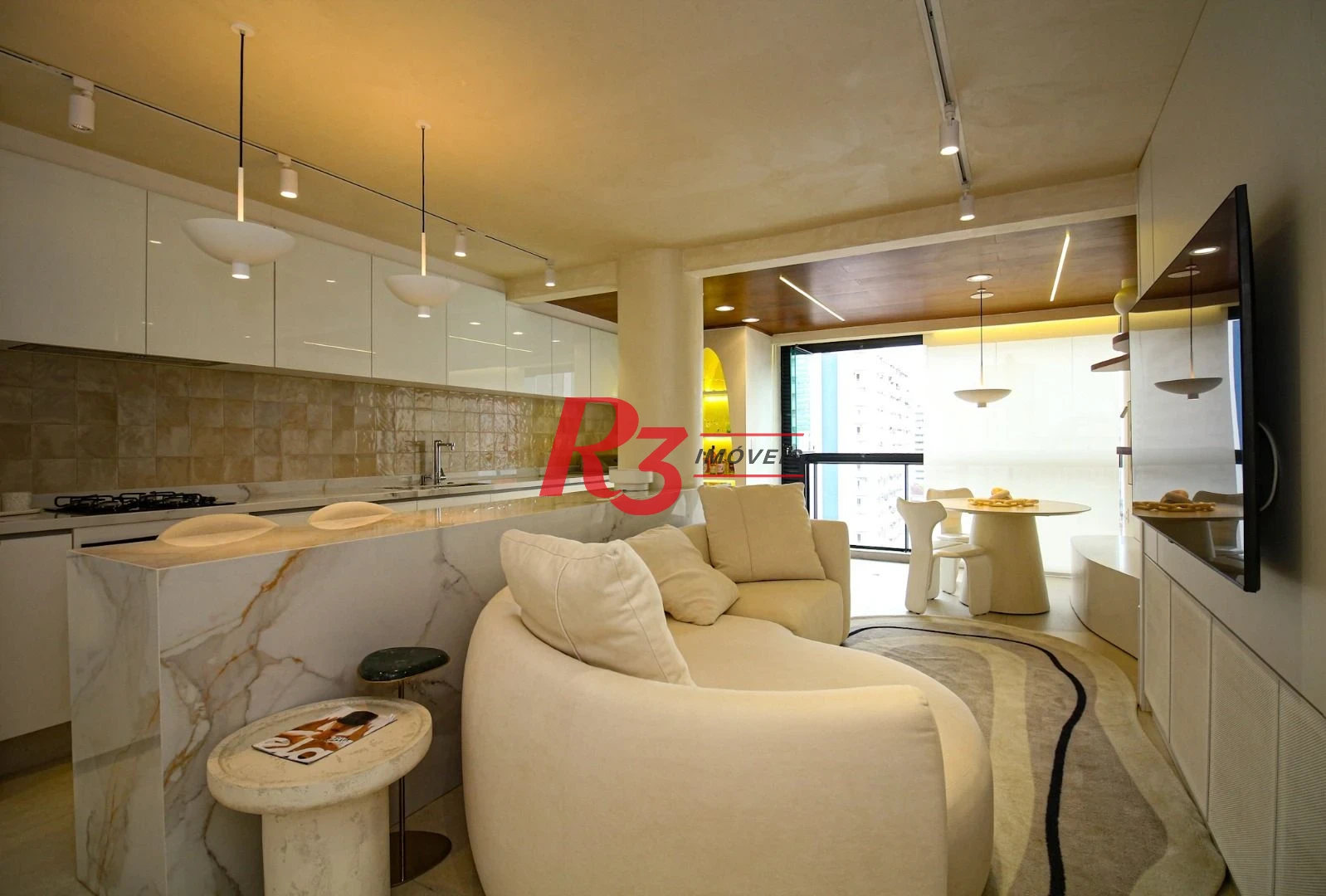 Apartamento com 2 dormitórios  à venda, 83 m² por R$ 1.590.000 - Boqueirão - Santos/SP