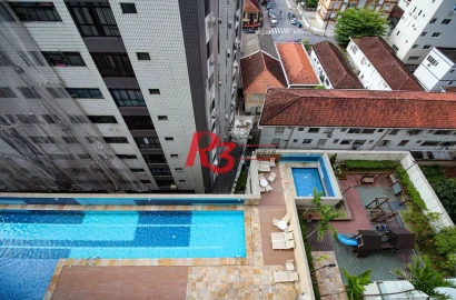 Apartamento com 2 dormitórios à venda, 63 m² por R$ 669.000,00 - Campo Grande - Santos/SP