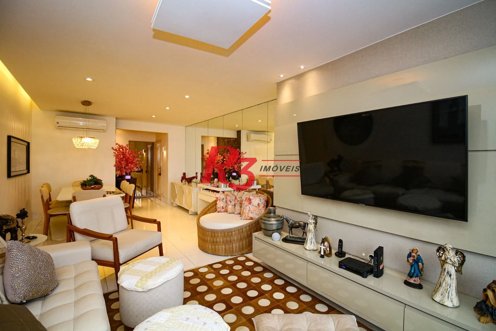Apartamento Impecável, 3 dormitórios com suite e Lazer, 124 m² por R$ 1.300.000 - Embaré - Santos/SP
