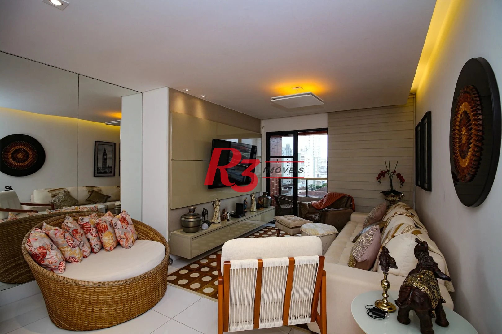 Apartamento Impecável, 3 dormitórios com suite e Lazer, 124 m² por R$ 1.300.000 - Embaré - Santos/SP