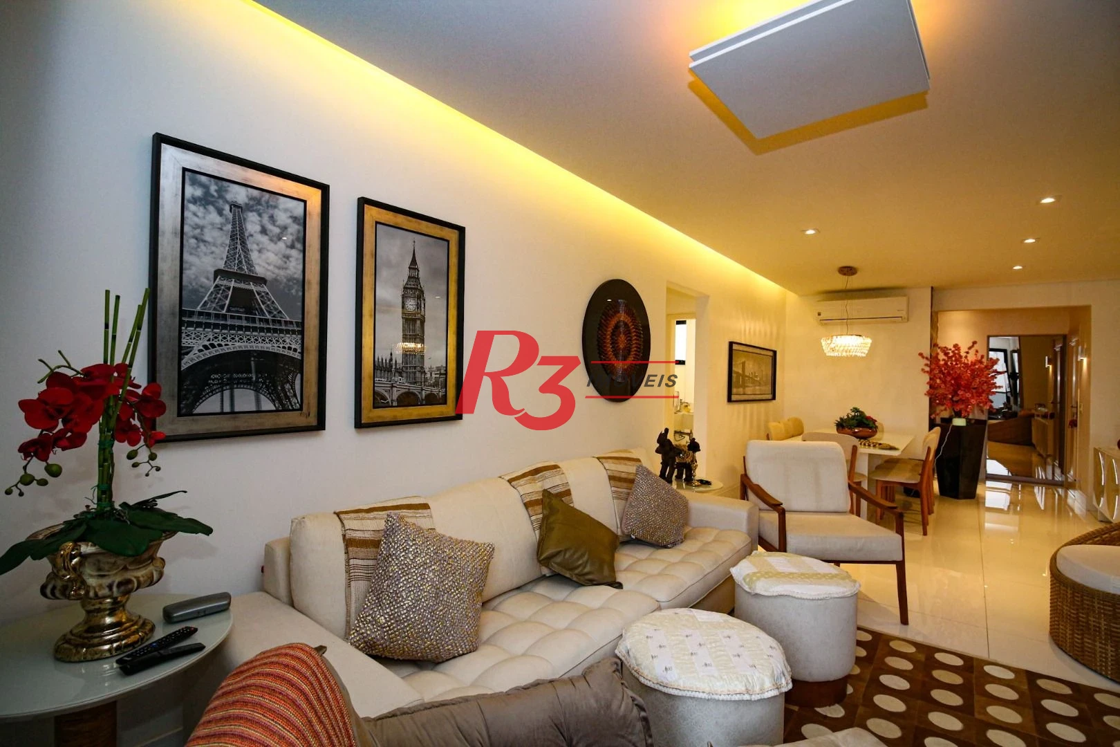 Apartamento Impecável, 3 dormitórios com suite e Lazer, 124 m² por R$ 1.300.000 - Embaré - Santos/SP