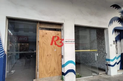 Loja para alugar, 550 m² por R$ 19.252,00/mês - Embaré - Santos/SP