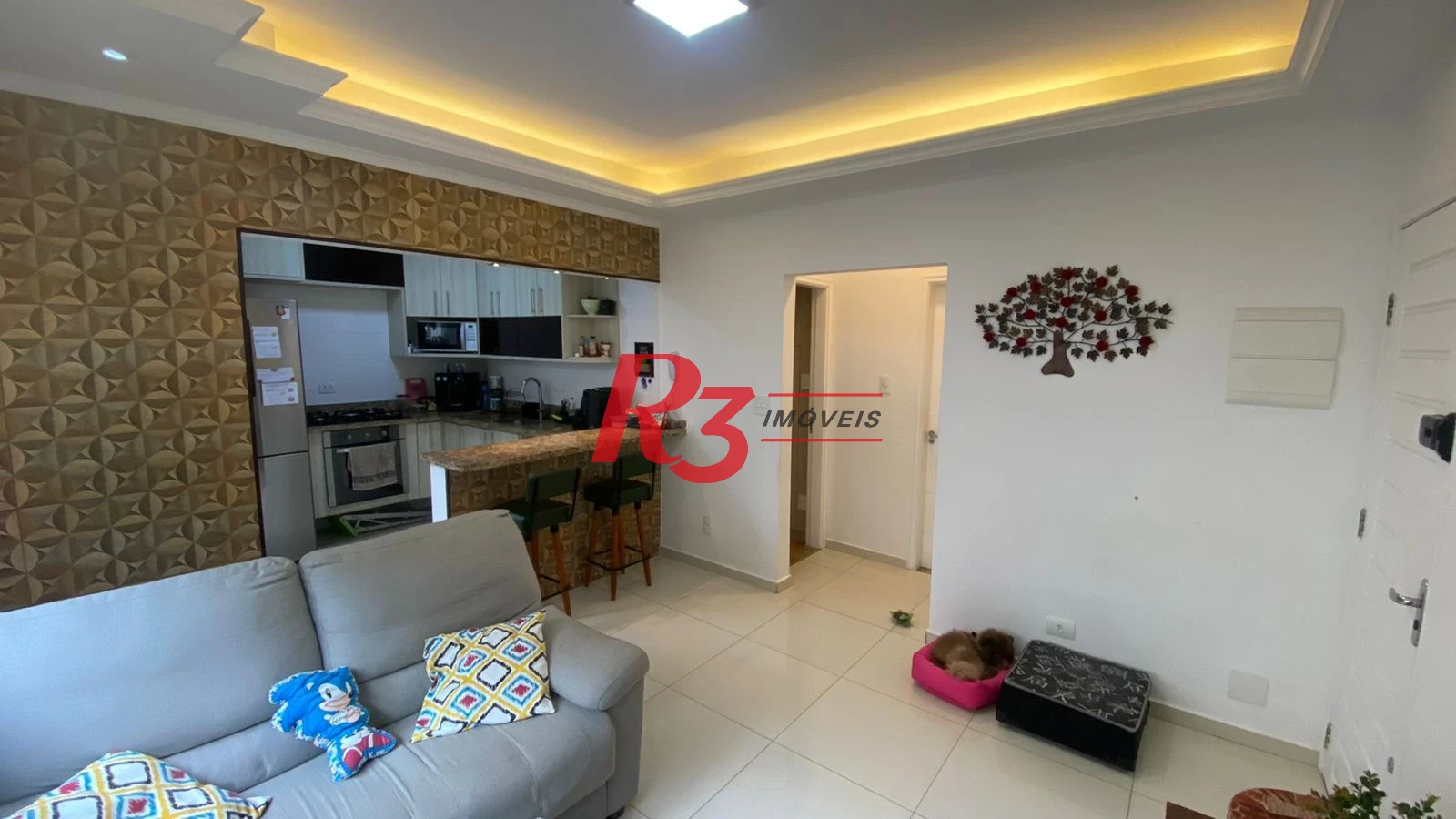 Apartamento com 2 dormitórios à venda, 64 m² por R$ 405.000,00 - Marapé - Santos/SP