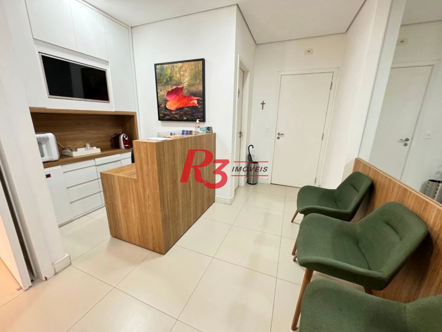 Sala, 44 m² - venda por R$ 550.000,00 ou aluguel por R$ 5.000,00/mês - Boqueirão - Santos/SP
