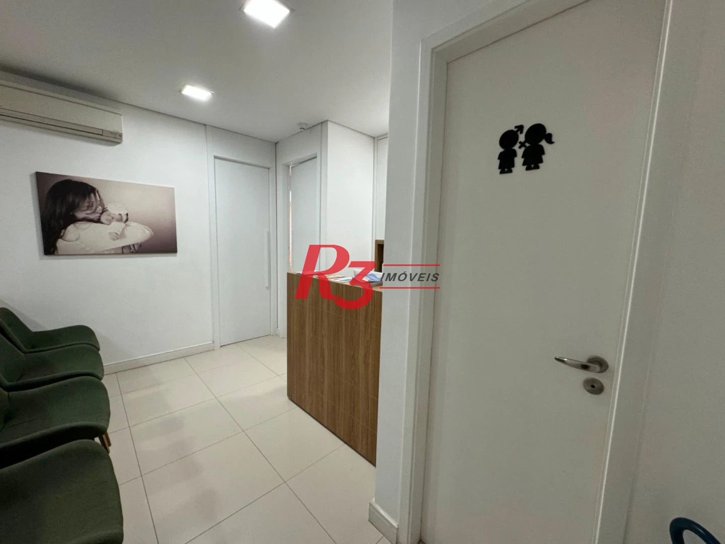 Sala, 44 m² - venda por R$ 550.000,00 ou aluguel por R$ 5.000,00/mês - Boqueirão - Santos/SP