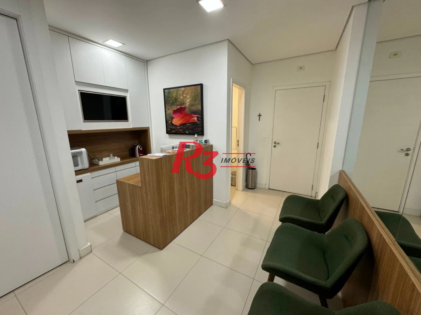 Sala, 44 m² - venda por R$ 550.000,00 ou aluguel por R$ 5.000,00/mês - Boqueirão - Santos/SP