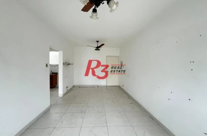 Apartamento com 1 dormitório à venda, 52 m² por R$ 437.000,00 - Boqueirão - Santos/SP