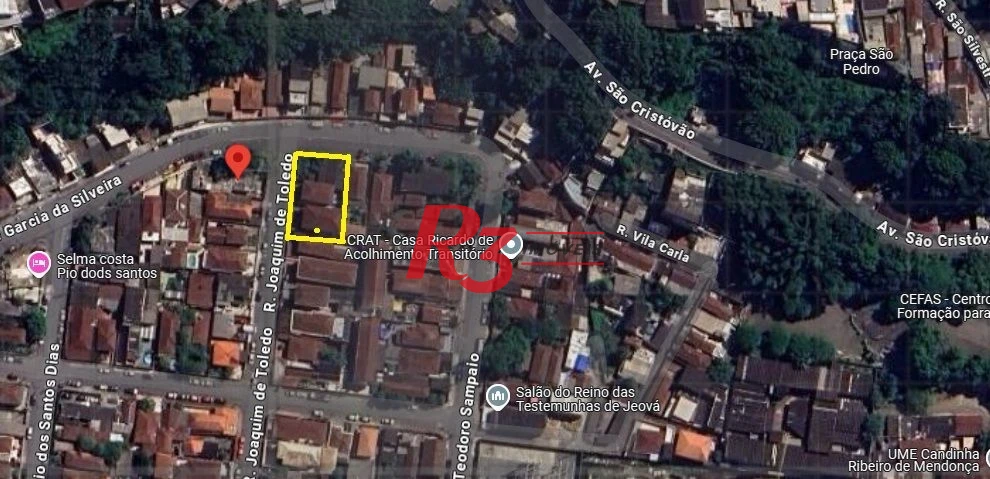 Terreno à venda, 507 m² por R$ 1.950.000,00 - Jabaquara - Santos/SP