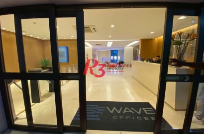 Sala, 43 m² - venda por R$ 261.000,00 ou aluguel por R$ 2.500,00/mês - Valongo - Santos/SP
