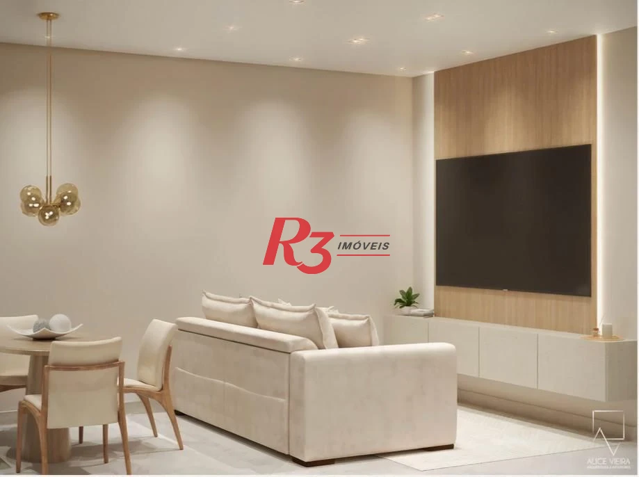 Apartamento com 3 dormitórios à venda, 98 m² por R$ 980.000,00 - Boqueirão - Santos/SP