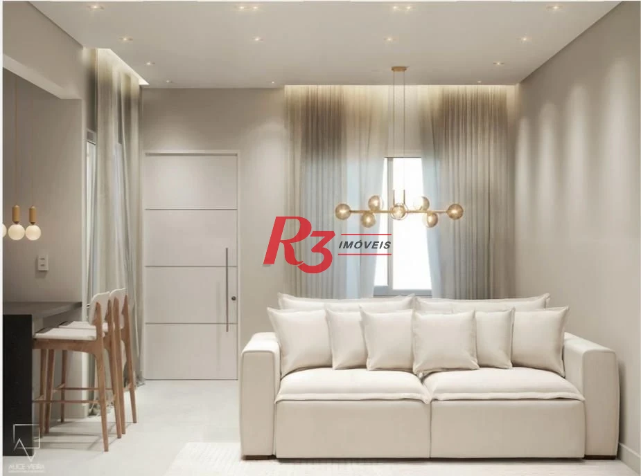 Apartamento com 3 dormitórios à venda, 98 m² por R$ 980.000,00 - Boqueirão - Santos/SP