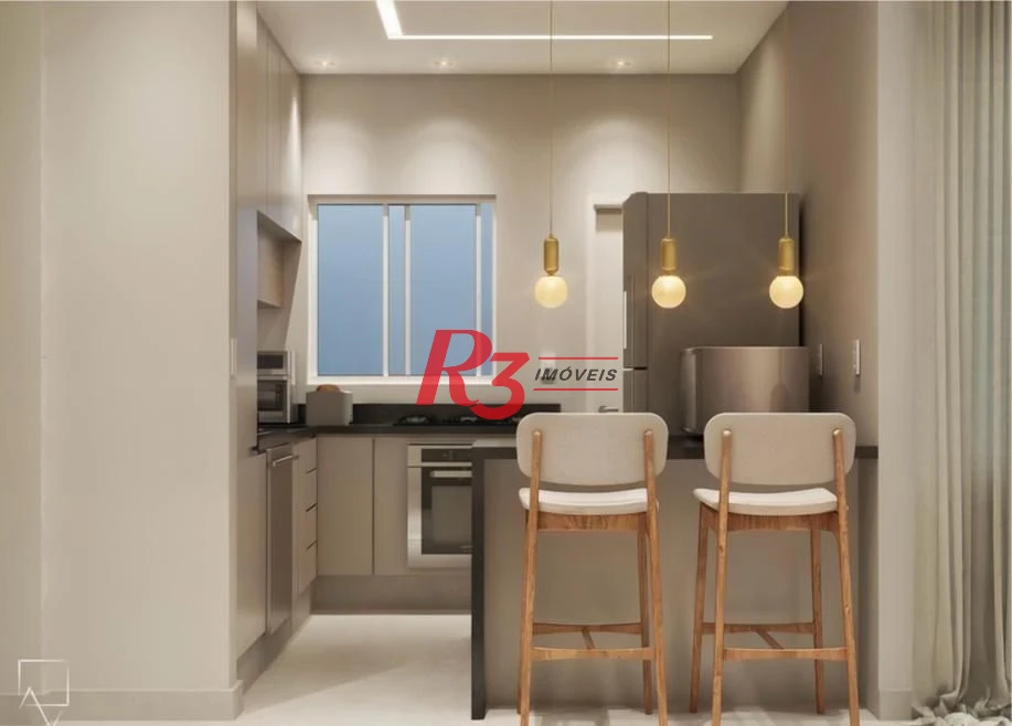 Apartamento com 3 dormitórios à venda, 98 m² por R$ 980.000,00 - Boqueirão - Santos/SP