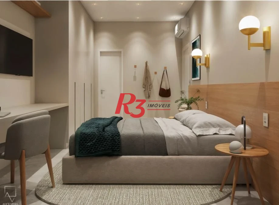 Apartamento com 3 dormitórios à venda, 98 m² por R$ 980.000,00 - Boqueirão - Santos/SP