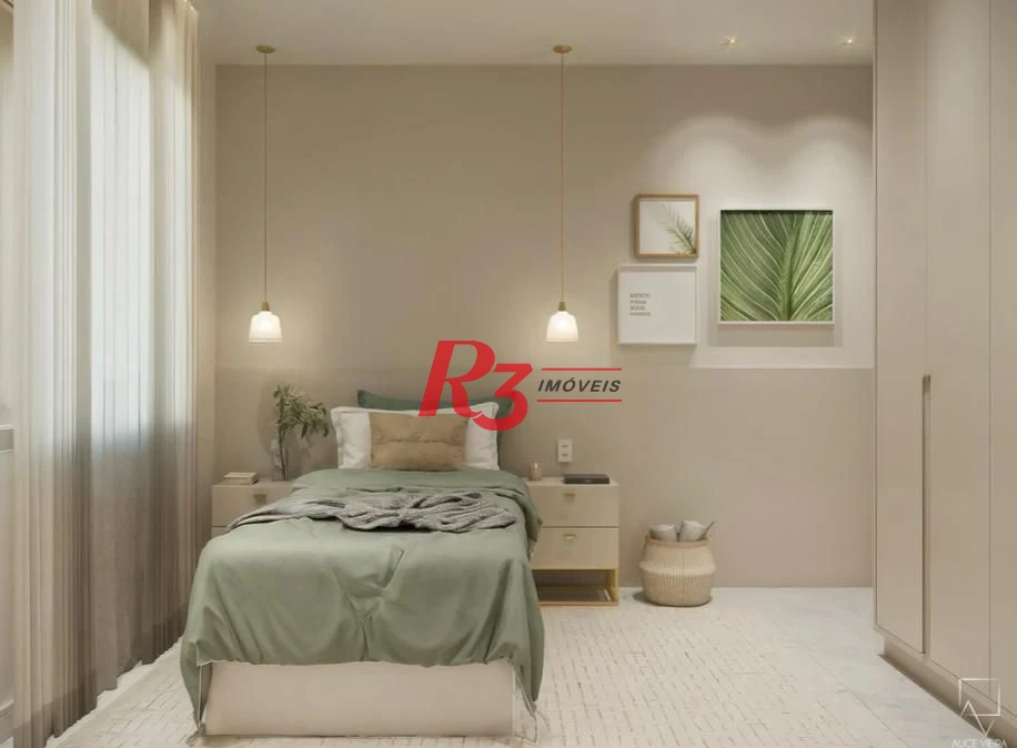 Apartamento com 3 dormitórios à venda, 98 m² por R$ 980.000,00 - Boqueirão - Santos/SP