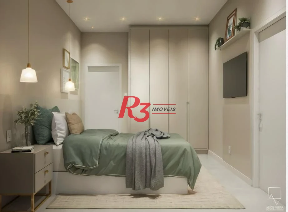 Apartamento com 3 dormitórios à venda, 98 m² por R$ 980.000,00 - Boqueirão - Santos/SP