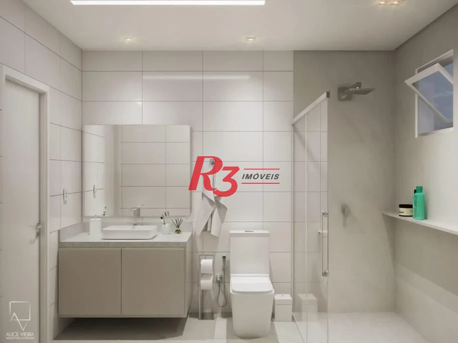 Apartamento com 3 dormitórios à venda, 98 m² por R$ 980.000,00 - Boqueirão - Santos/SP