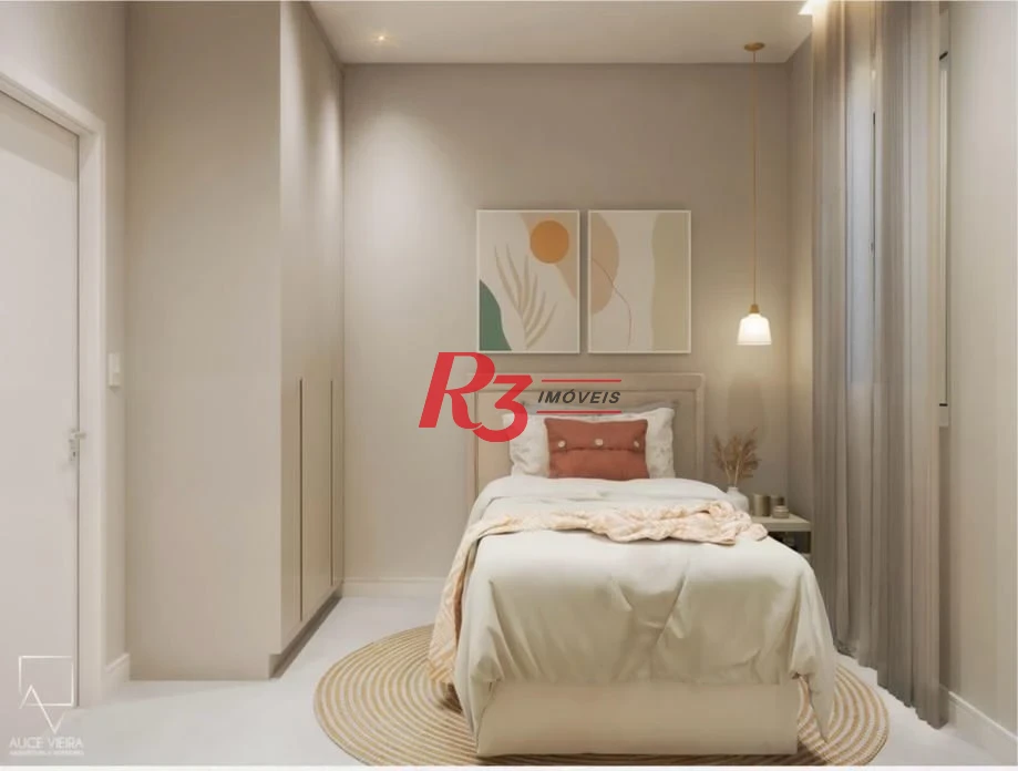 Apartamento com 3 dormitórios à venda, 98 m² por R$ 980.000,00 - Boqueirão - Santos/SP