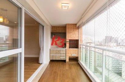 Apartamento com 3 dormitórios à venda, 109 m² por R$ 1.450.000,00 - Gonzaga - Santos/SP