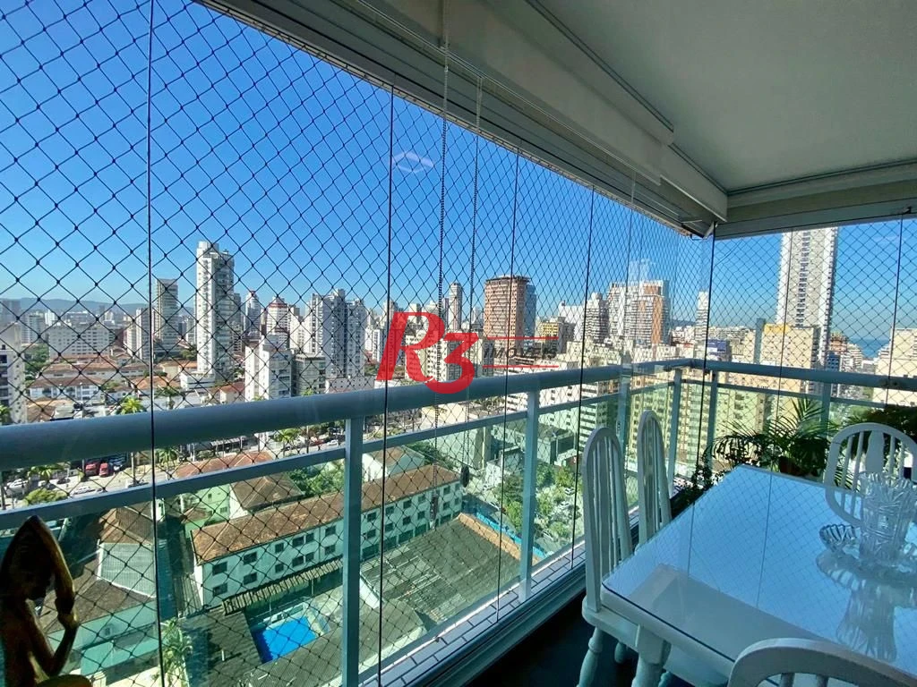 Apartamento com 3 dormitórios varanda gourmet com lazer à venda, 109 m² por R$ 1.490.000 - Gonzaga - Santos/SP