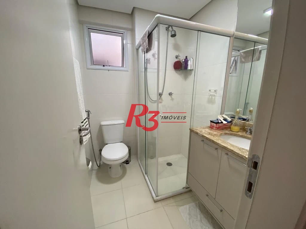 Apartamento com 3 dormitórios varanda gourmet com lazer à venda, 109 m² por R$ 1.490.000 - Gonzaga - Santos/SP