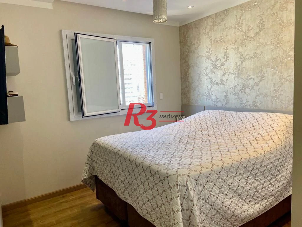 Apartamento com 3 dormitórios varanda gourmet com lazer à venda, 109 m² por R$ 1.490.000 - Gonzaga - Santos/SP