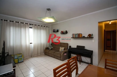 Apartamento com 2 dormitórios à venda, 77 m² por R$ 539.000,00 - Embaré - Santos/SP