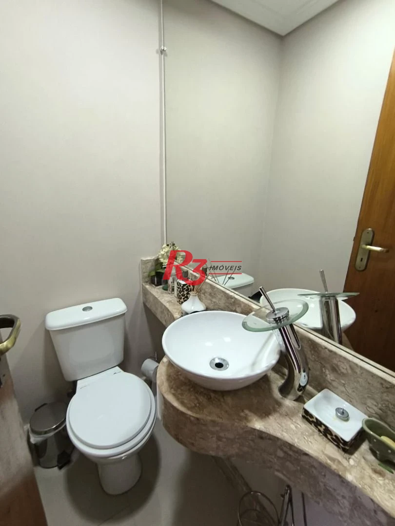 Apartamento com 2 dormitórios à venda, 138 m² por R$ 1.850.000,00 - Aparecida - Santos/SP