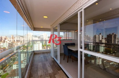 Apartamento com 3 quartos à venda, 96 m² por R$ 1.290.000 - Boqueirão - Santos/SP