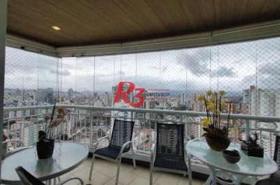 Apartamento com 3 dormitórios à venda, 199 m² por R$ 2.850.000,00 - Ponta da Praia - Santos/SP